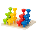 Rainbow Stacking Pegs 24pc