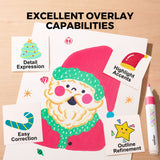 Vivid Layered Colours: Washable Markers 24 Colours