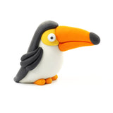 Hey Clay - Birds: Toucan, Penguin, Peacock