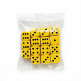 Dice bag with sticker removed