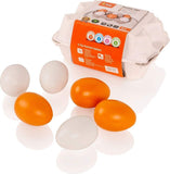 Wooden Eggs 6pc