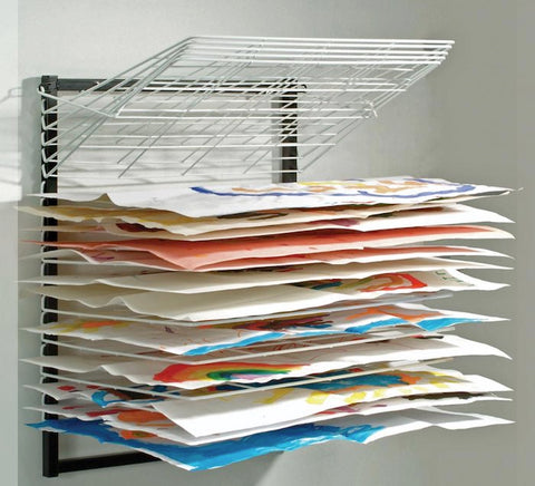 Spring Loaded Drying Rack 20 Shelves, Easels & Drying Racks