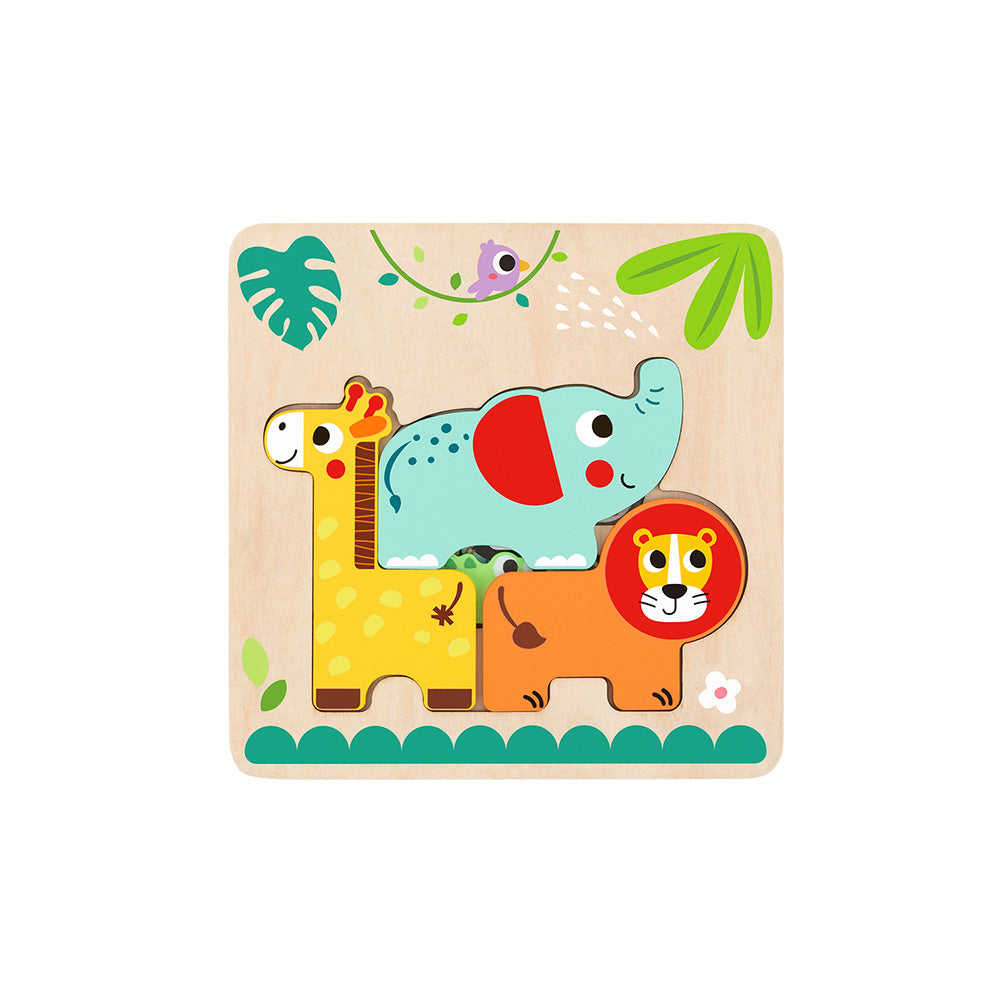 Multi-layered Animal Puzzle 7pc