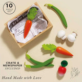 Harvest Vegetables Market Crate 10pc