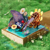 Wooden 3D Puzzle - Entomological Souvenirs: Papilio Memnon Butterfly 63pc