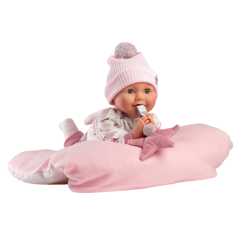 Llorens - Baby Girl Doll with Clothing & Cushion: Heidi 42cm