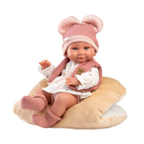 Llorens - Anatomically Correct Baby Girl Doll w Outfit & Cushion: Nica 40cm