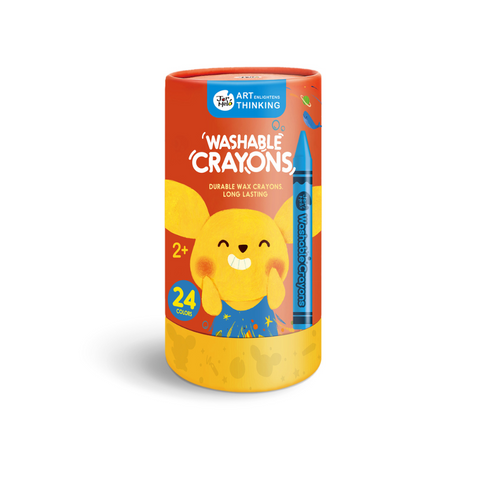 Washable Wax Crayons 24 Colours