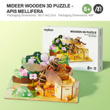 Wooden 3D Puzzle - Entomological Souvenirs: Western Honey Bee 48pc