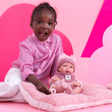 Llorens - Anatomically Correct Baby Girl Doll w Outfit & Cushion: Nica 40cm