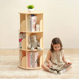 Rotating Wooden Bookshelf