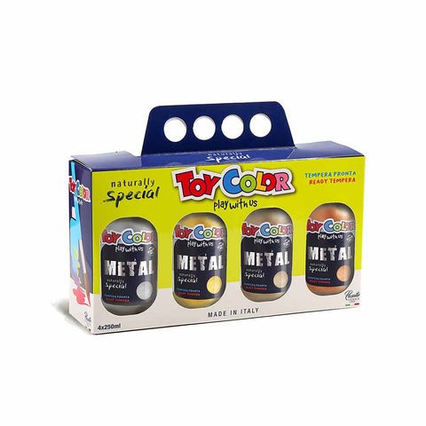 Pick-Up Box 4 Bottles 250ml Superwashable: Metal Tempera