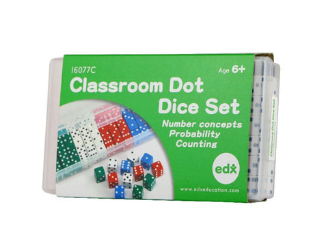 Classroom Dot Dice 16mm 72pc