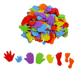 EVA Foam Shapes: Hands and Feet 150pc