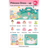 Princess Dress-Up: Reusable Jelly Sticker Set 61pc