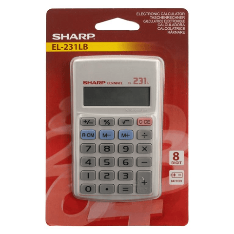 Sharp EL231 LB Electronic Pocket Calculator