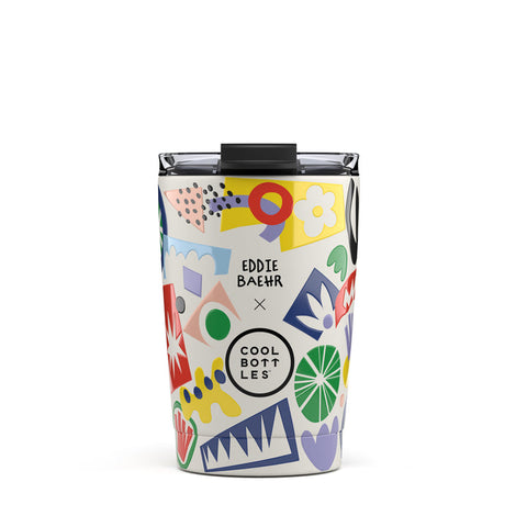 Reusable Thermal Tumbler: Eddie Baehr - Electric Garden 330ml