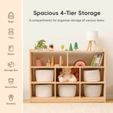 Wooden 3-Shelf Storage & Organiser 90 x 113cm