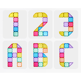Colourful Magnetic Tiles 90pc