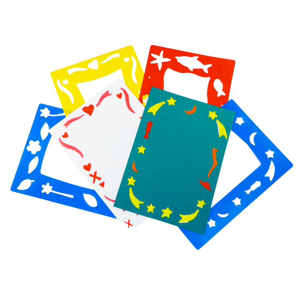 A4 Border Stencils 4pc