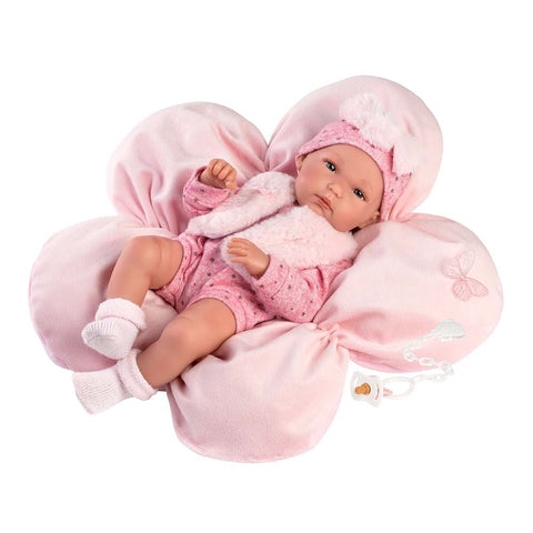 Llorens - Doll With With Flower Cushion Clothing & Accessories: Bimba 35cm