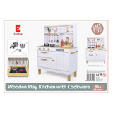 Wooden Play Kitchen with Accessories