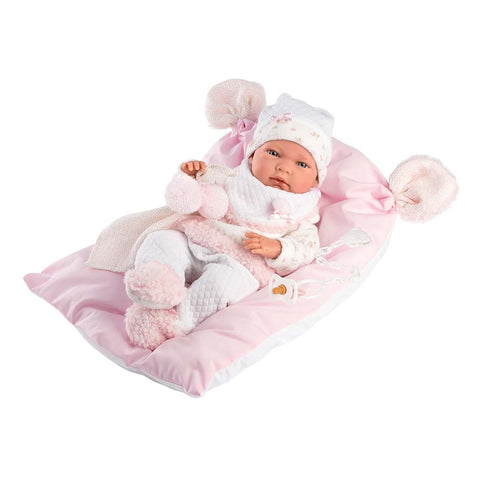 Llorens - Baby Girl Doll With Clothing & Accessories: Nica With Cushion 40cm