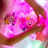 Glo Pals: Water Activated Light-Up Sensory Toys - Princess Ida (Pink) 3pc