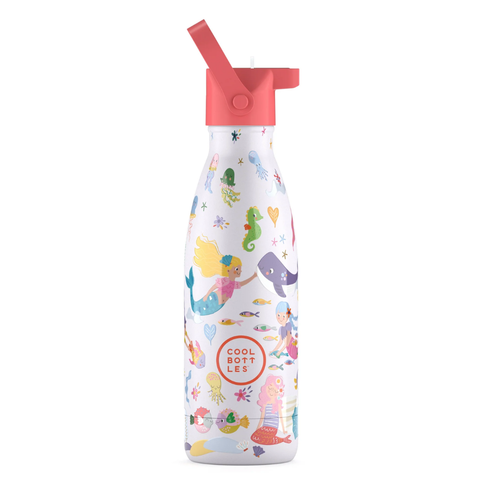 Cool Bottles Kids Reusable Thermal Bottle: Sweet Mermaids 350ml