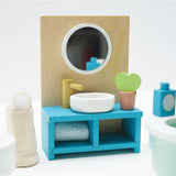 Wooden Dolls House Bathroom 19pc