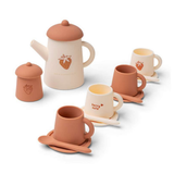 Silicone Tea Set: Strawberry Fields 9pc