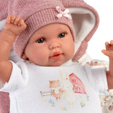 Llorens - Newborn Baby Girl Doll w Crying Mechanism, Clothing & Acc: Nacida 36cm
