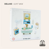 Wooden Dolls House Bathroom 19pc