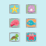 Glo Pals: Water Activated Light-Up Cubes - Ocean 6pc