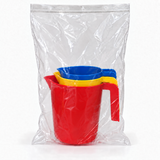 Nested jugs with both packaging stickers removed