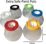 Extra Safe Non Spill Paint Pots 6pc