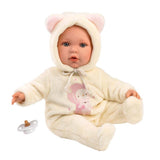 Llorens - Baby Girl Doll With Clothing And Accessories:Baby Julia Osito Rosa 42cm