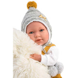 Llorens - Baby Girl Doll With Clothing, Accessories & Crying Mechanism: Mimi With Blanket & Cushion 42cm