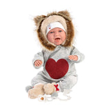 Llorens - Baby Girl Doll With Clothing, Accessories & Laughing Mechanism: Mimi with Lion Pijama 42cm