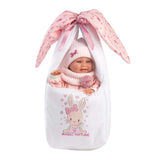 Llorens - Baby Girl Doll With Clothing & Accessories: Nica With Newborn Baby Carrier 40cm