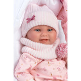 Llorens - Baby Girl Doll With Clothing & Accessories: Nica With Newborn Baby Carrier 40cm