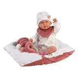 Llorens - Baby Girl Doll With Clothing, Accessories & Crying Mechanism: Mimi With Cushion 42cm