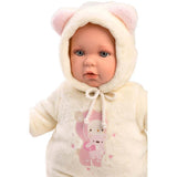 Llorens - Baby Girl Doll With Clothing And Accessories: Julia Osito Rosa 42cm