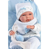 Llorens - Newborn Baby Boy With Cushion, Clothing And Accessories: Nico 40 cm