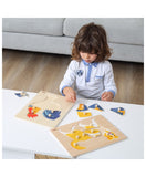 Montessori Peg Puzzles: Assorted Animals 8pc