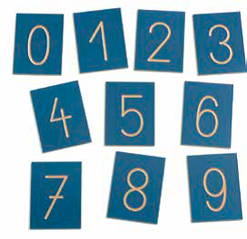 Grooved Wooden Tracing Numbers 0-9 (polybag) - Demo Stock