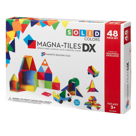 Magna-Tiles® Solid Colors 48-Piece Deluxe Set