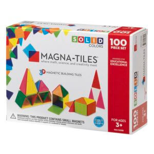 Magna-Tiles® Solid Colors 100-Piece Set