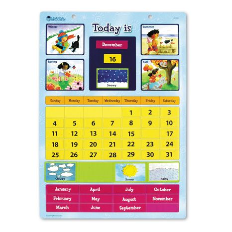 Magnetic Learning Calendar