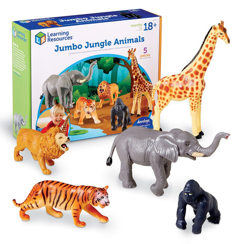 Jumbo Jungle Animals 5pc